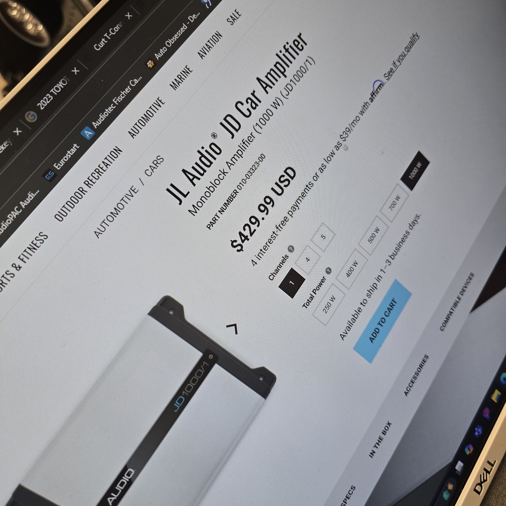 JD Car Amplifier - Silver and Black